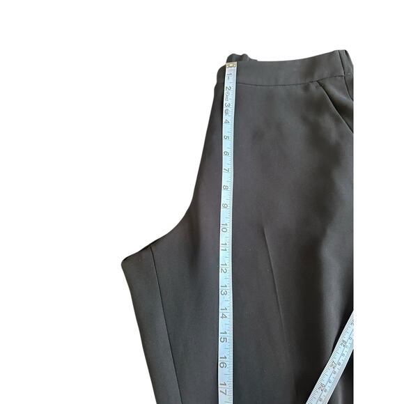 J.Crew Black Office Work Career Business Matte Crepe Pull On Easy Pant Size 12 - Picture 10 of 12